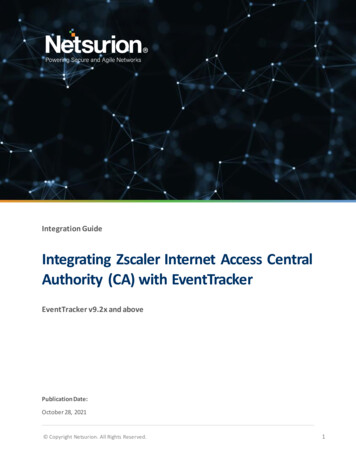 Integrating Zscaler Internet Access Central Authority (CA) With .
