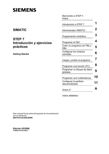 SIMATIC STEP 7 Introducción Y Ejercicios Prácticos - Uniandes