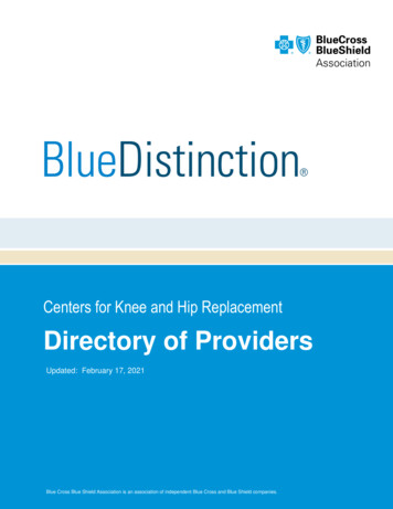 Centers For Knee And Hip Replacement Directory Of Providers - BCBSIL