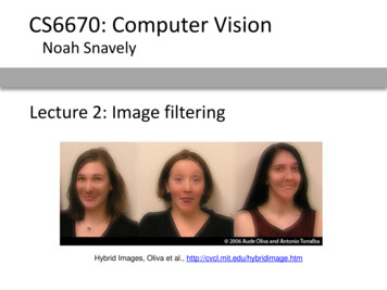CS6670: Computer Vision - Cornell University