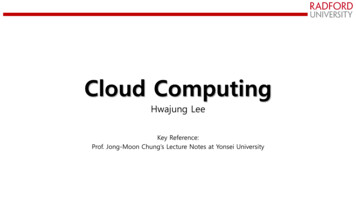 Cloud Computing - Sites.radford.edu