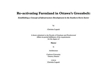Re-activating Farmland In Ottawa's Greenbelt - CURVE