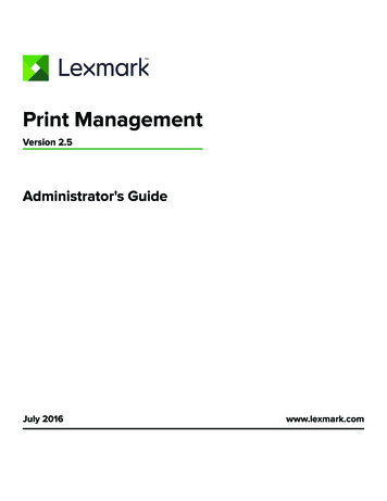 Print Management - Lexmark