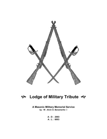 Lodge Of Military Tribute