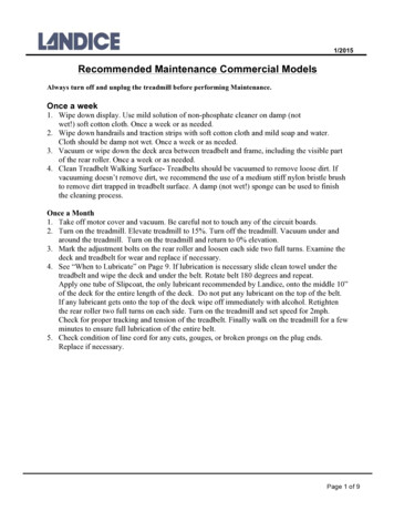 Recommended Maintenance Commercial Models - Landice