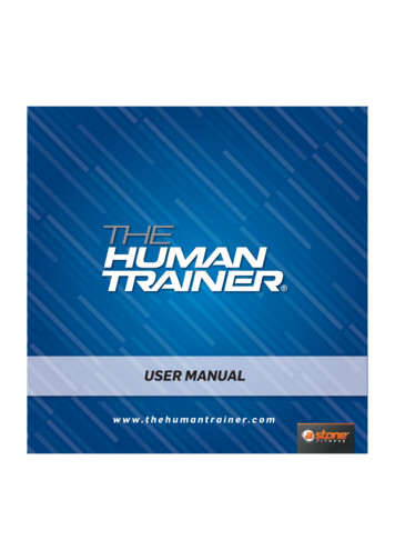 USER MANUAL - The Human Trainer