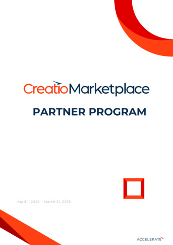 PARTNER PROGRAM - Marketplace.creatio 