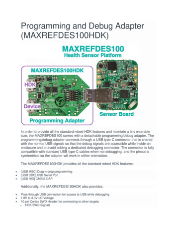 Programming And Debug Adapter (MAXREFDES100HDK) - Digi-Key