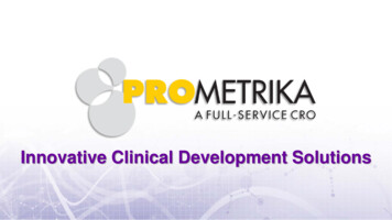 Innovative Clinical Development Solutions - PROMETRIKA
