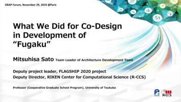 What We Did For Co-Design In Development Of 