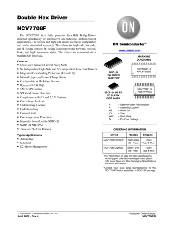 NCV7708F - Double Hex Driver - Onsemi