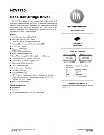NCV7720 - Deca Half-Bridge Driver - Onsemi