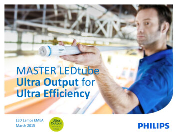 MASTER LEDtube Ultra Output For Ultra Efficiency - Philips