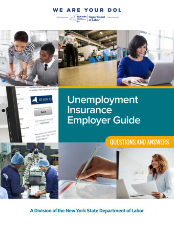 Unemployment Insurance Employer Guide - Department Of Labor