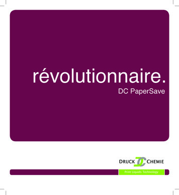 DC Paper Save 300811 FRZ - Druckchemie