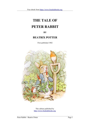 THE TALE OF PETER RABBIT - Free Kids Books
