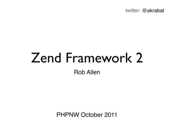 Zend Framework 2 - Akrabat 