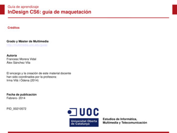 Guía De Aprendizaje InDesign CS6: Guía De Maquetación