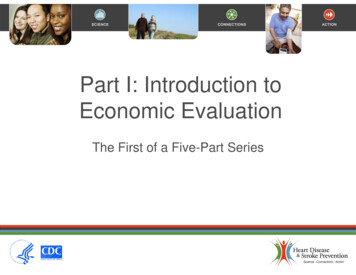 Part I: Introduction To Economic Evaluatiti On - Centers For Disease .