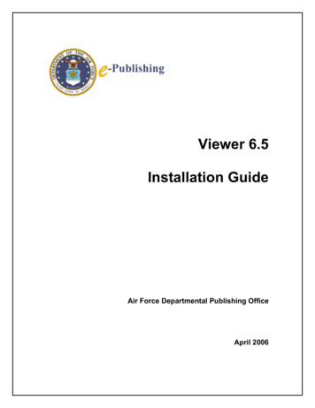 Viewer 6.5 Installation Guide - New York State Division Of Military And .