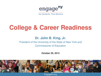 College & Career Readiness - New York State Education Department