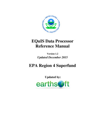 EQuIS Data Processor Reference Manual - Epa.gov