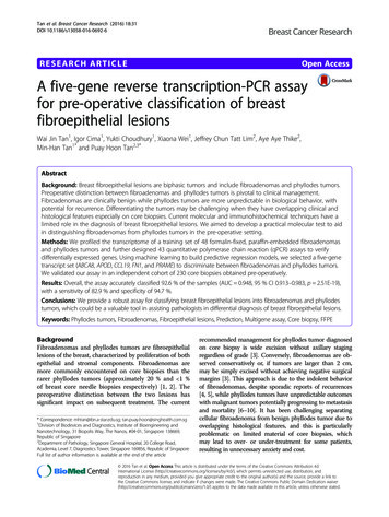 A Five-gene Reverse Transcription-PCR Assay For Pre-operative .