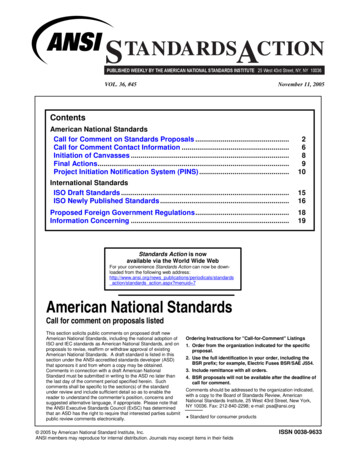 Standards Action Layout SAV3645 - American National Standards Institute