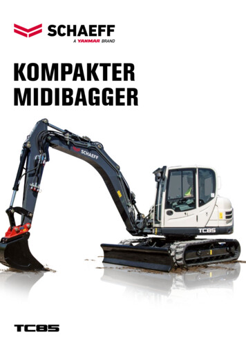 KOMPAKTER MIDIBAGGER - BVG-Baumaschinen GmbH