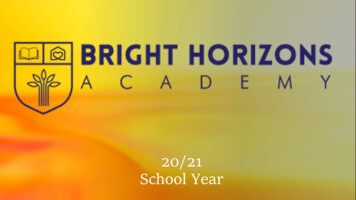20/21 School Year - Bright Horizons Academy