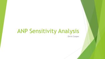 ANP Sensitivity Analysis - ISAHP