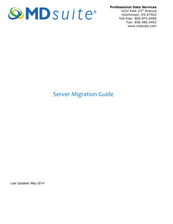 Server Migration Guide - PDS Med