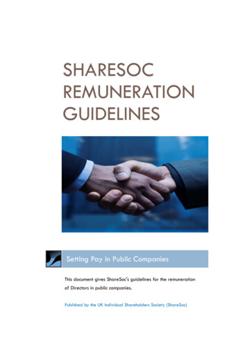 Sharesoc Remuneration Guidelines