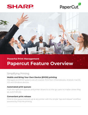 Sharp Papercut Feature Overview