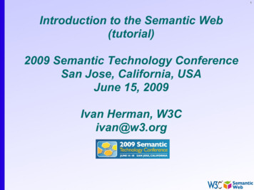 Introduction To The Semantic Web - W3