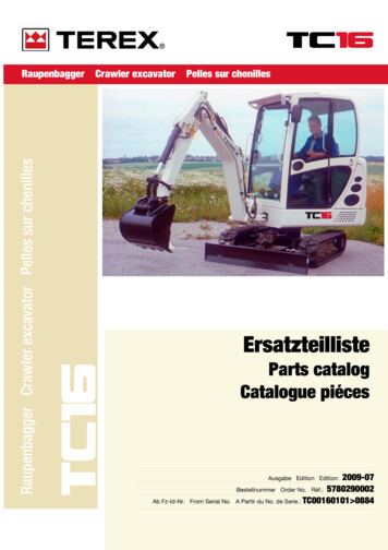 Parts Catalog Tc16 Catalogue Piéces