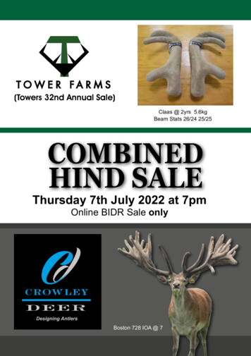 Claas @ 2yrs 5.6kg Beam Stats 26/24 25/25 COMBINED HIND SALE - Trade Deer