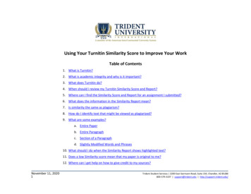 Using Your Turnitin Similarity Score To Improve Your Work