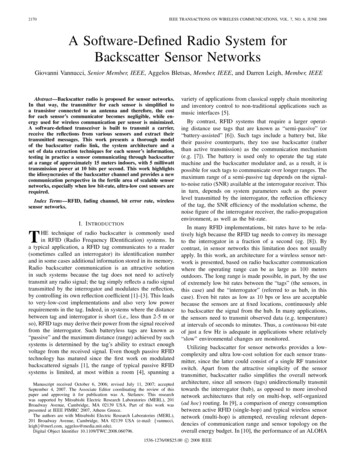 2170 Ieee Transactions On Wireless Communications, Vol. 7, No. 6, June .