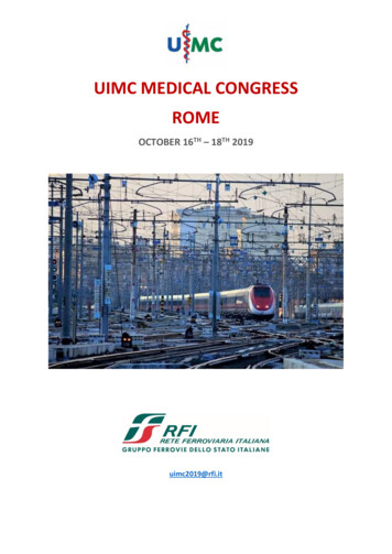 UIMC MEDICAL CONGRESS ROME - Uic 