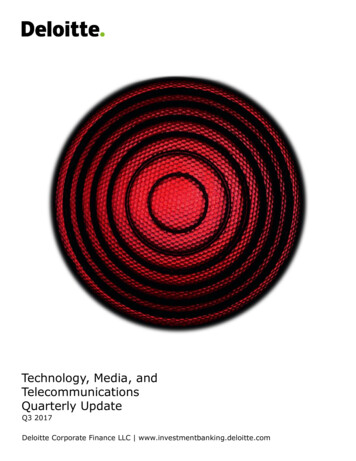 Technology, Media, And Telecommunications Quarterly Update
