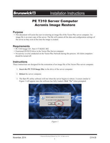 PE T310 Server Computer Acronis Image Restore