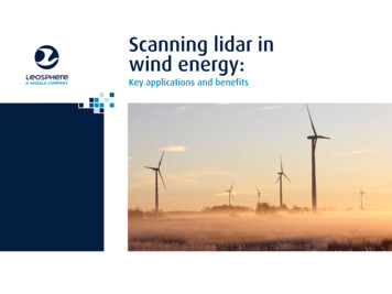 Scanning Lidar In Wind Energy - Vaisala