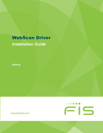 Webscan Driver Installation Guide - Bankhcb 