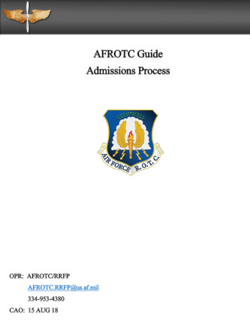 AFROTC Guide Admissions Process - New Mexico State University