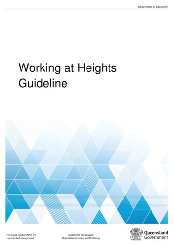 Working At Heights Guideline - Education