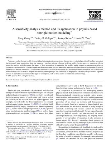 A Sensitivity Analysis Method And Its Application In Physics-based .