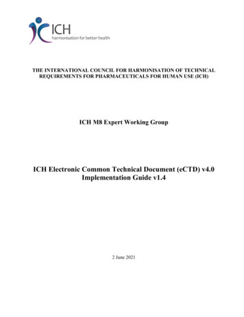 ICH Electronic Common Technical Document (eCTD) V4.0 . - Pmda