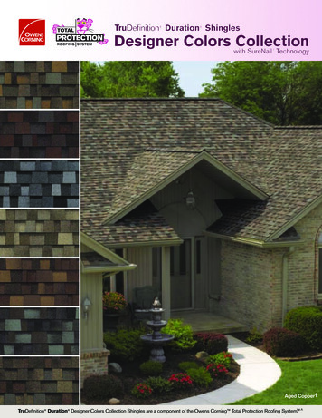 TruDefinition Duration Shingles Designer Colors Collection - Holt Roofing