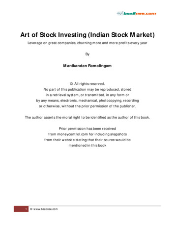 Art Of Stock Investing (Indian Stock Market) - Bse2nse 